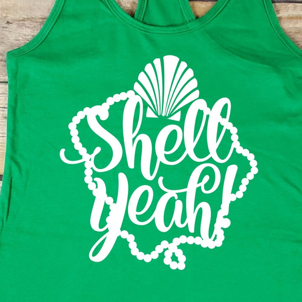 Shell yeah - ladies Racerback tank top